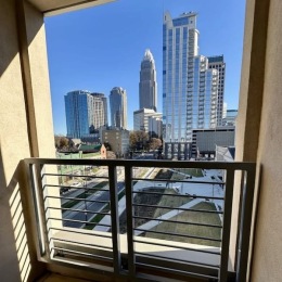 a balcony view ofa. city